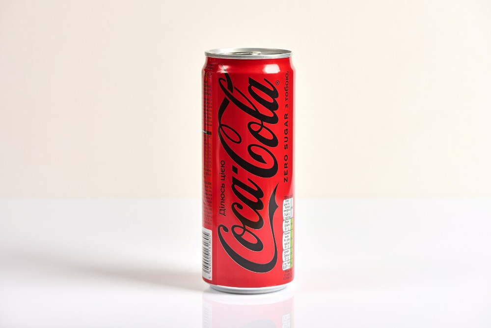Напій Coca-Cola ж/б без цукру