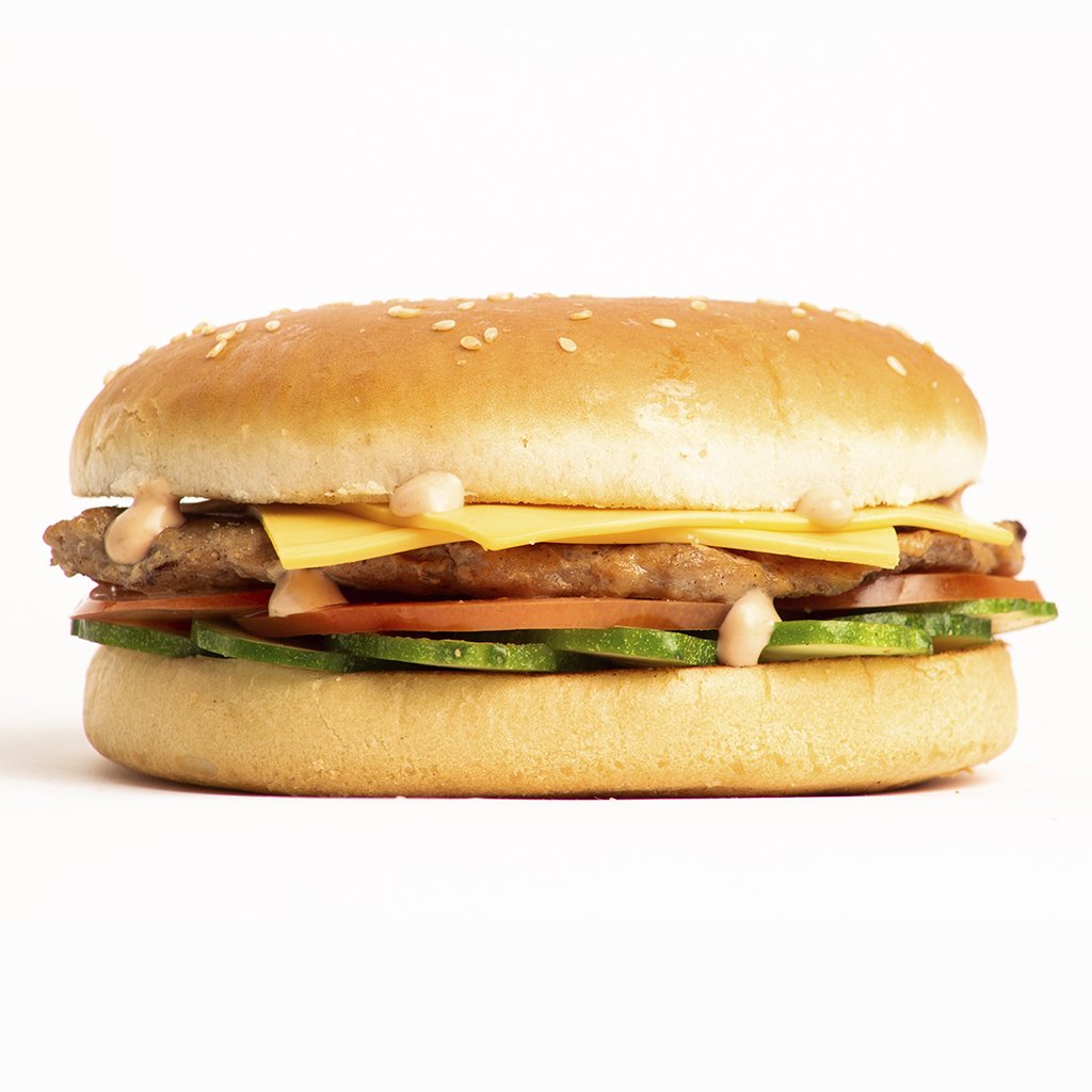 Бургер з курячою котлетою