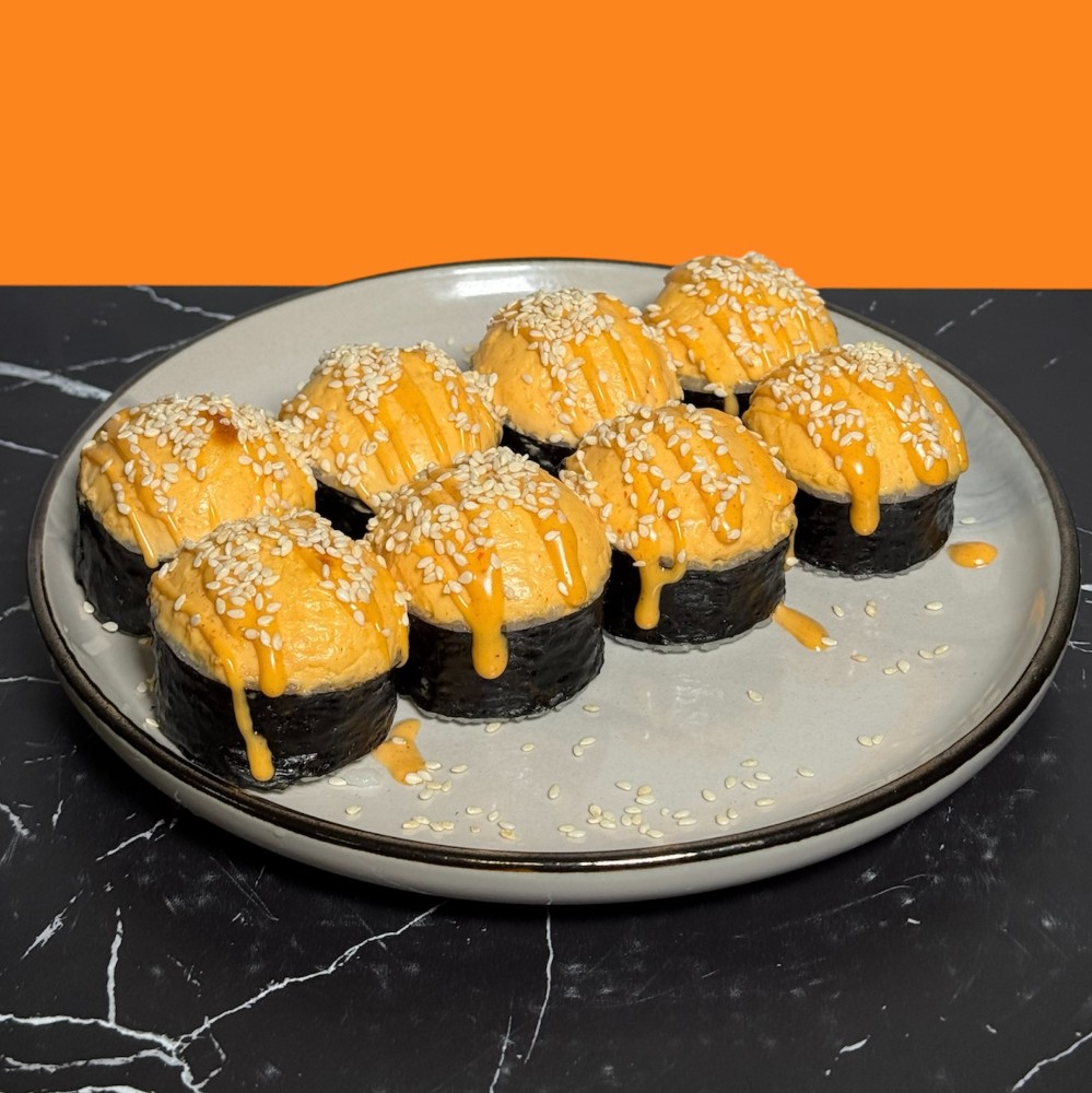 Запечений рол з лососем 