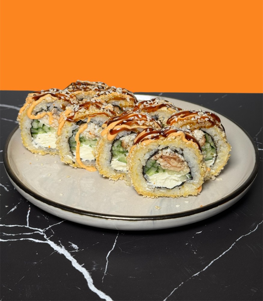 Смажений рол з вугрем