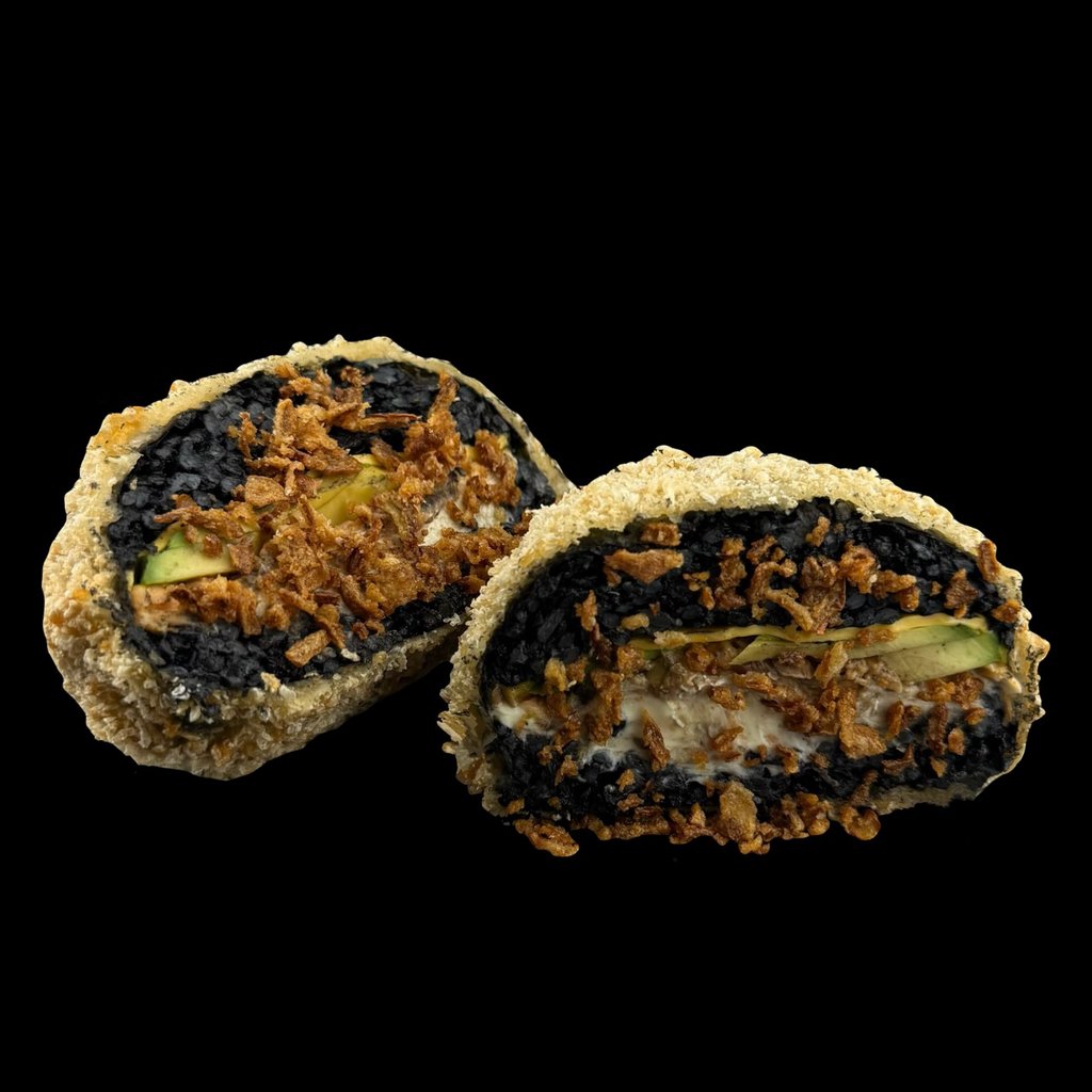 Суші-бургер з печеним лососем