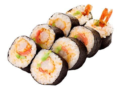 Ролл Цезарь с креветкой