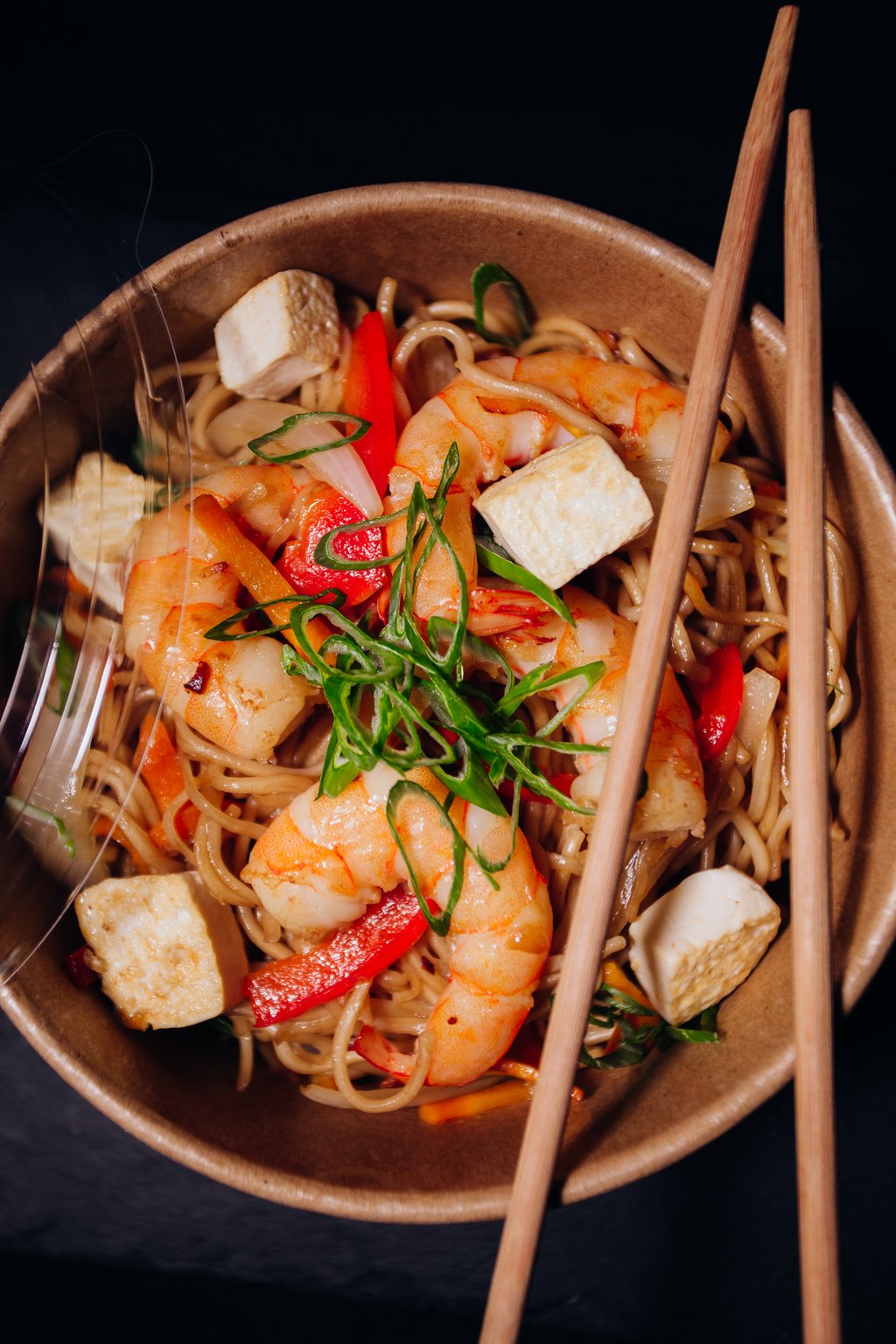 Рамен з креветками