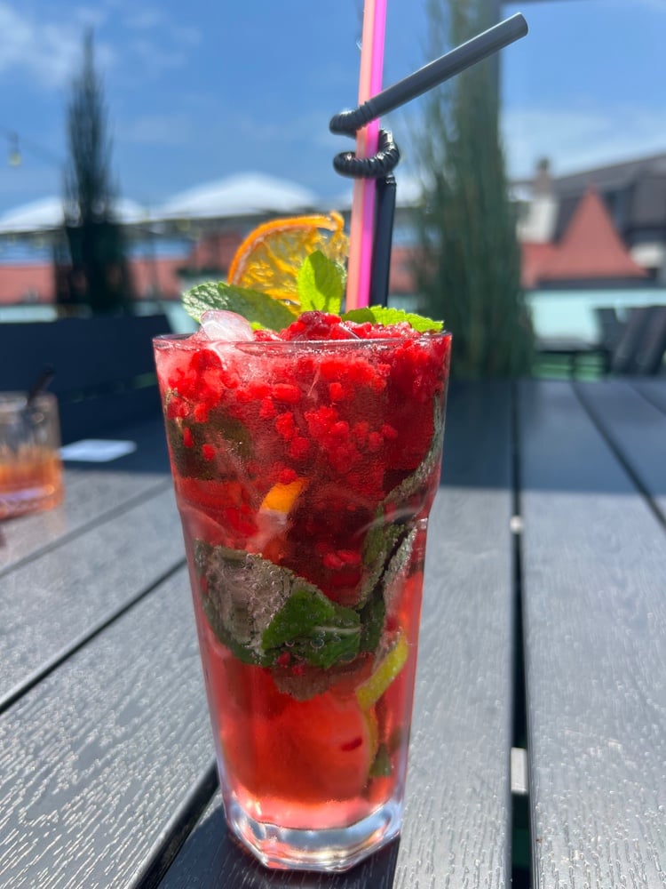 Коктейль Мохіто малиновий 250мл.(безалкогольний)