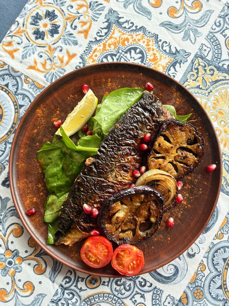 Філе скумбрії з овочами 330г.