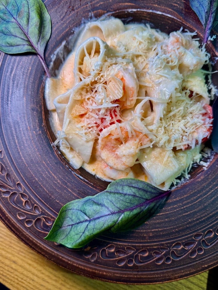 Паста з тигровою креветкою 400г.