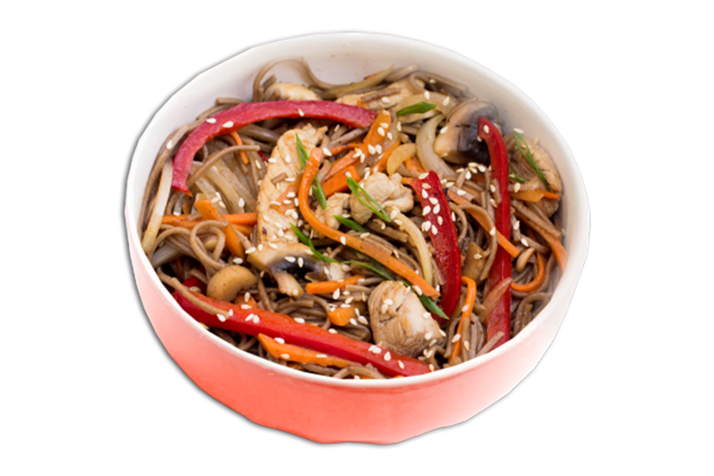 WOK локшина гречана зі свининою