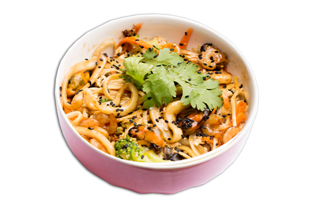 WOK локшина пшенична з морепродуктами