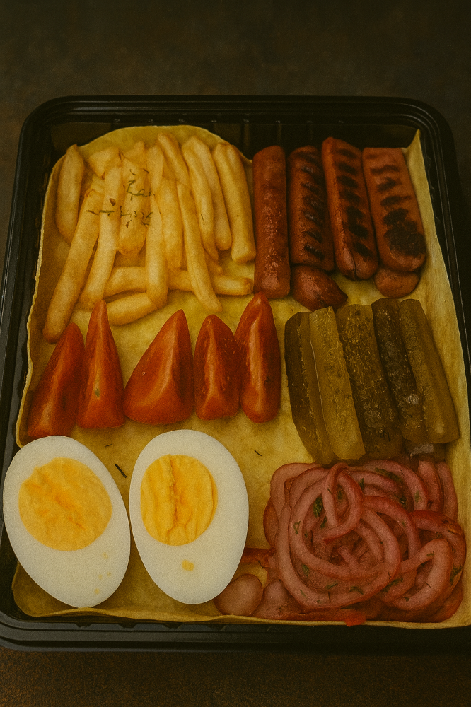 Боул з колбасками