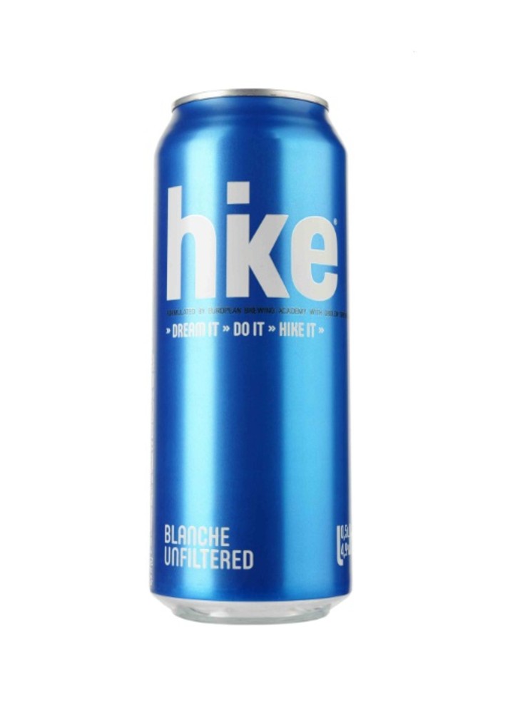 Пиво Hike/Хайк Blanche, світле, 4,9%, з/б, 0,5 л
