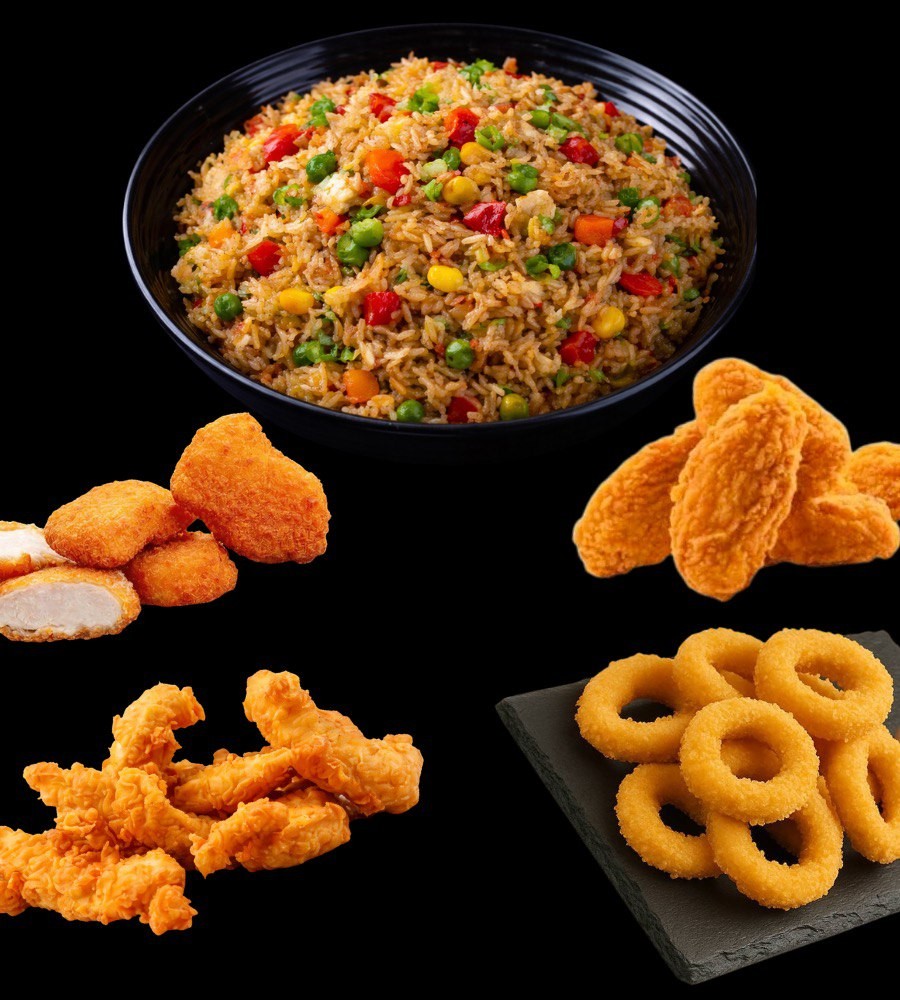 Ланч 2 Смаженим рис з овочами + 1 страва на вибір