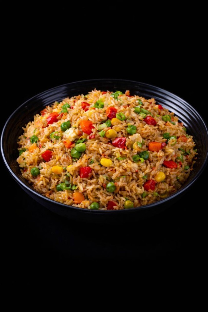 Смажений рис з овочами