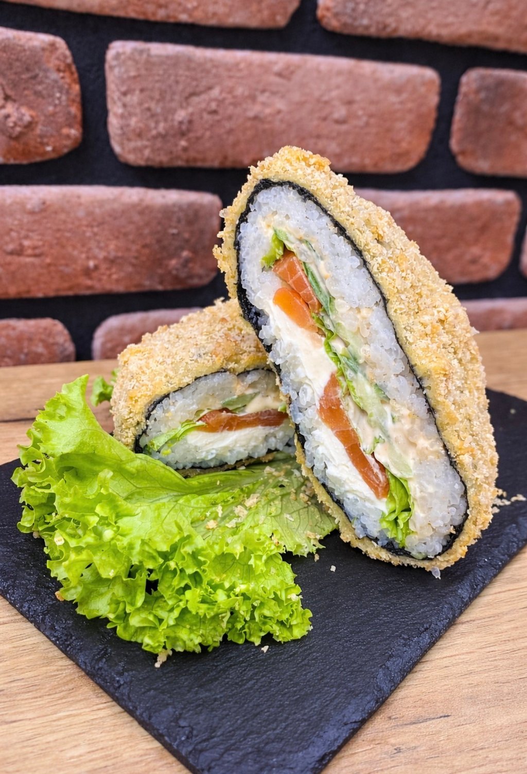 Суші бургер з лососем