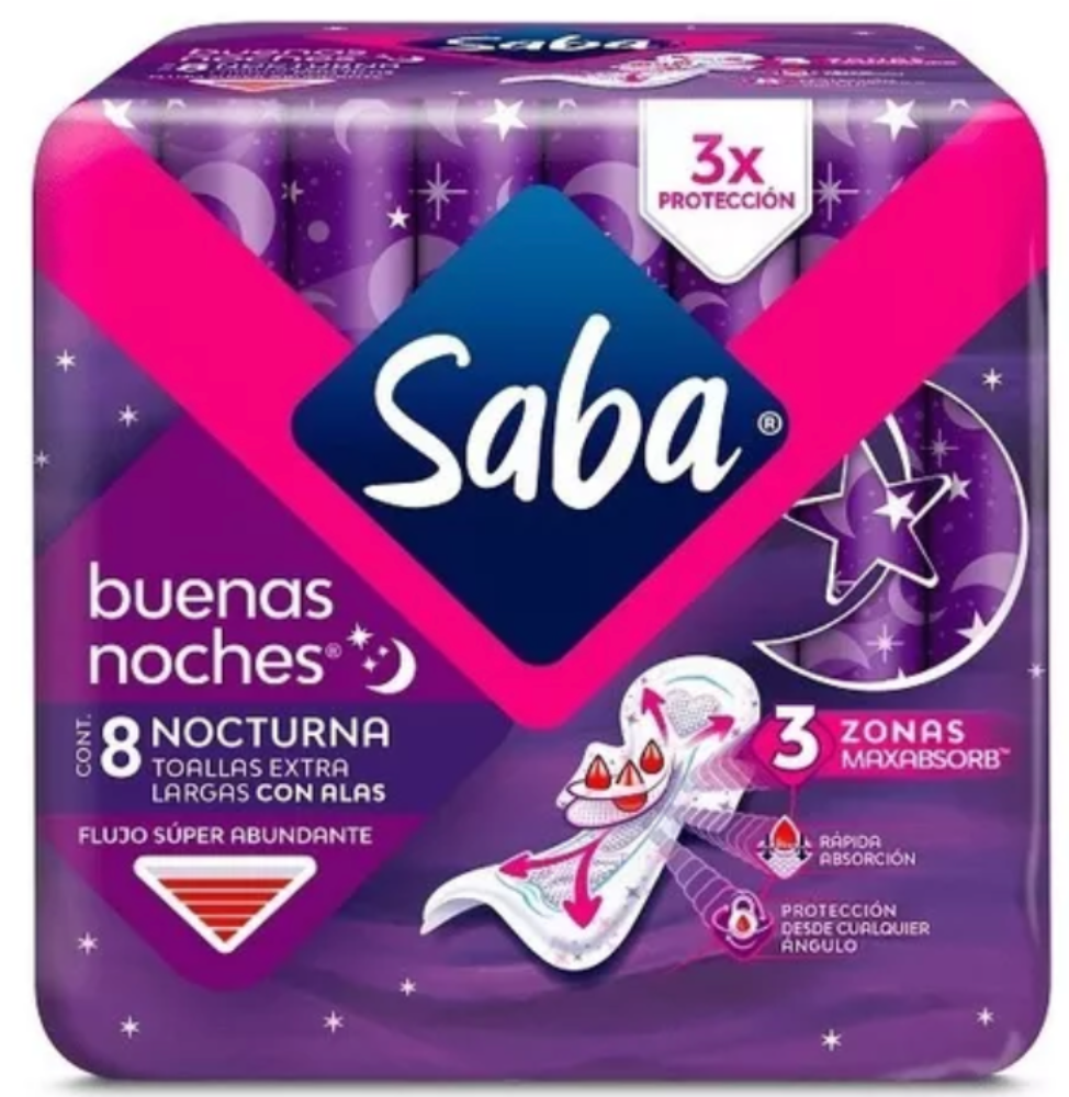 TOALLAS SABA NOCTURAS
