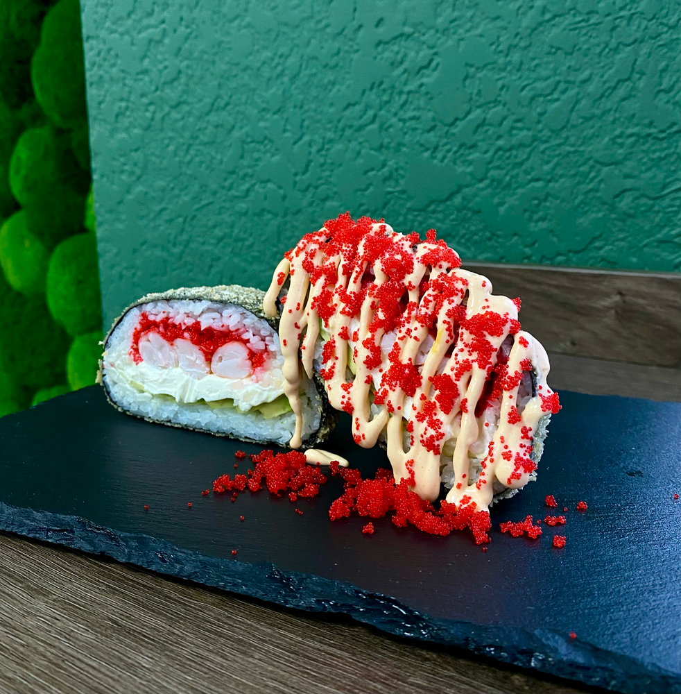 Суші бургер з креветкою