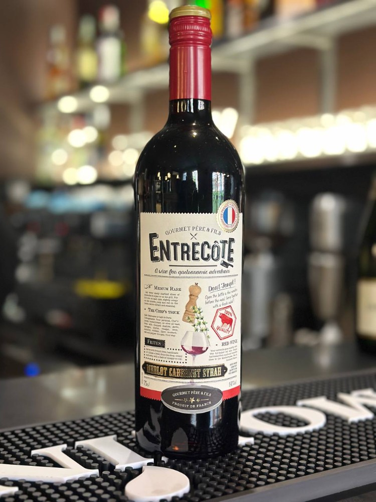 Вино напівсухе червоне Антрекот, Gourmet Pere & Fils, Франція