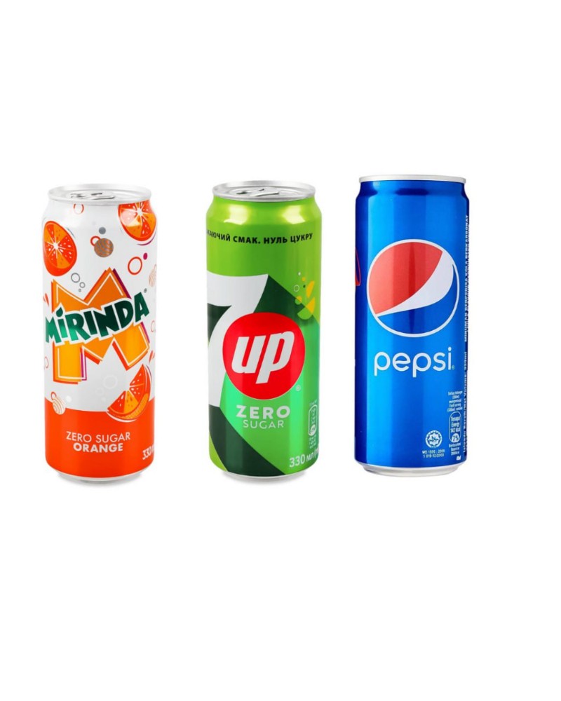 Мерiнда 7-Up Пепсi- Кола 0,33