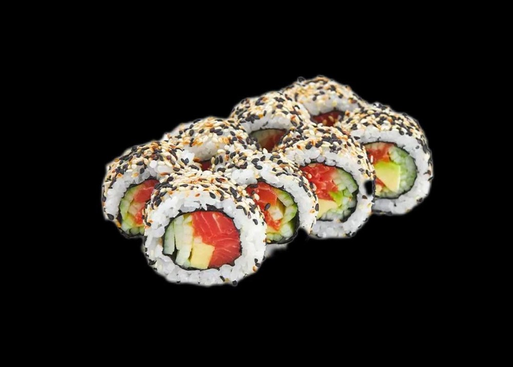 Каліфорнія з лососем в кунжуті (240г)