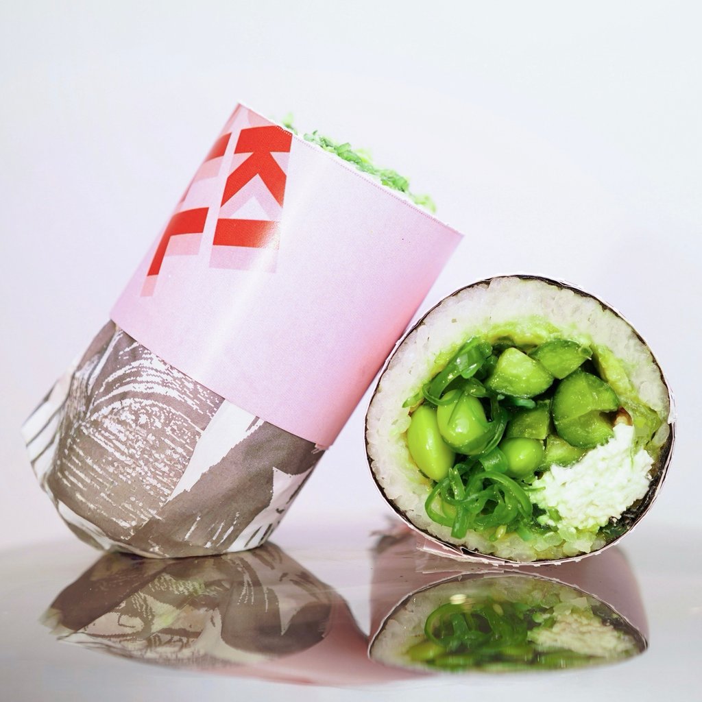 Healthy Green Sushi Burrito