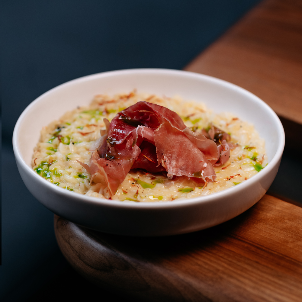 Risotto with jamon and saffron (Ризотто с хамоном и шафраном)