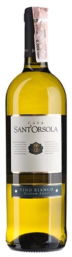 Вино Bianco Semi sweet, Sant'Orsola 0.125