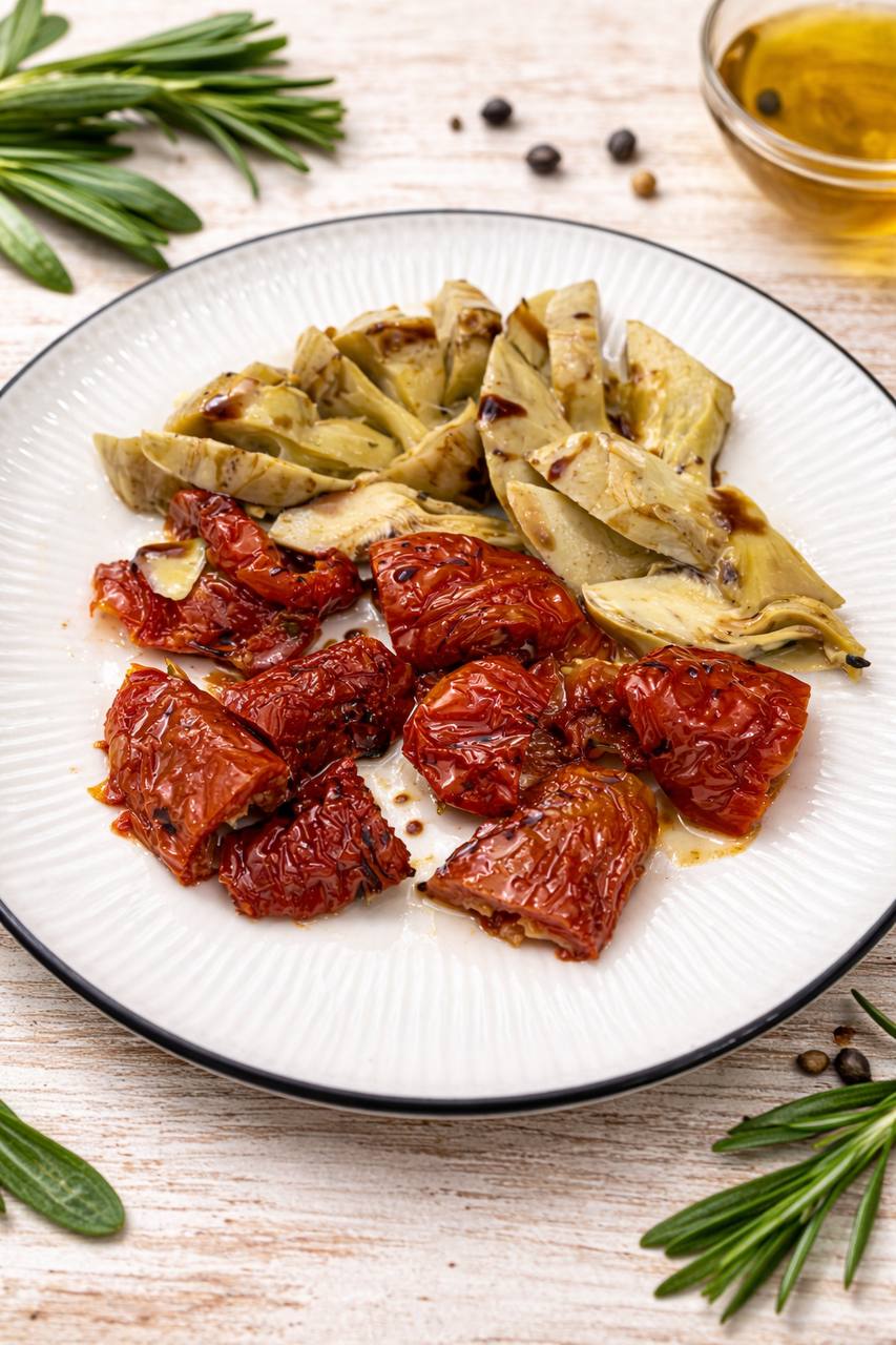 Вялені томати з артишоками