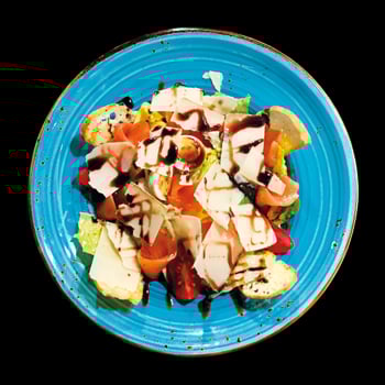 CAESAR SALAD WITH SALMON