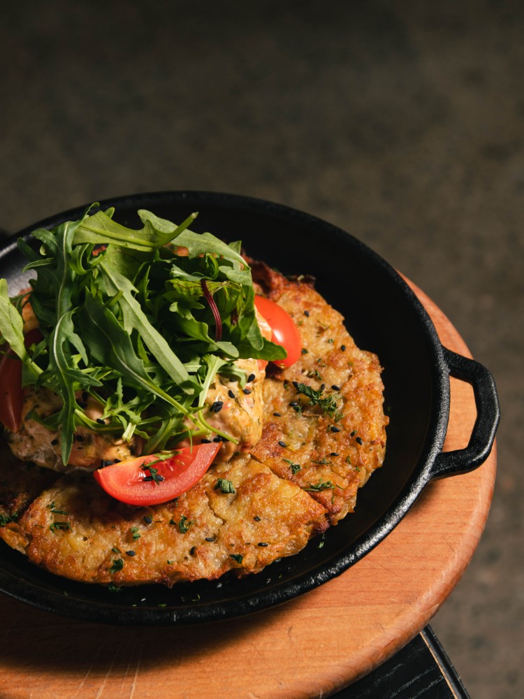 Тертюх з лососем