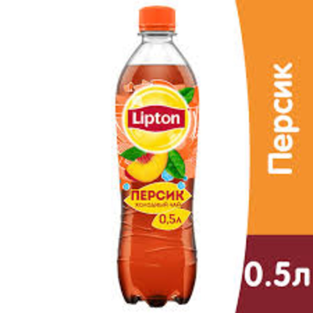 Напій б/а холодний чай "Ліптон" персик, 0,5 ПЕТ