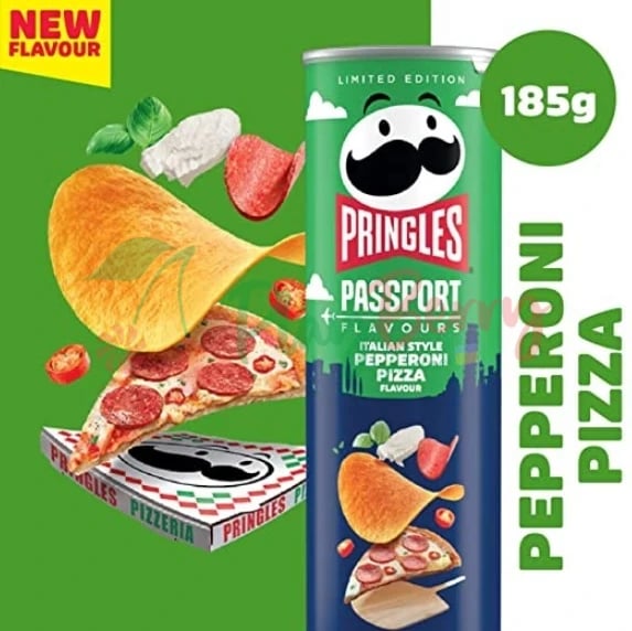 Чіпси Прінглс Pasport Pepperoni Pizza 165г