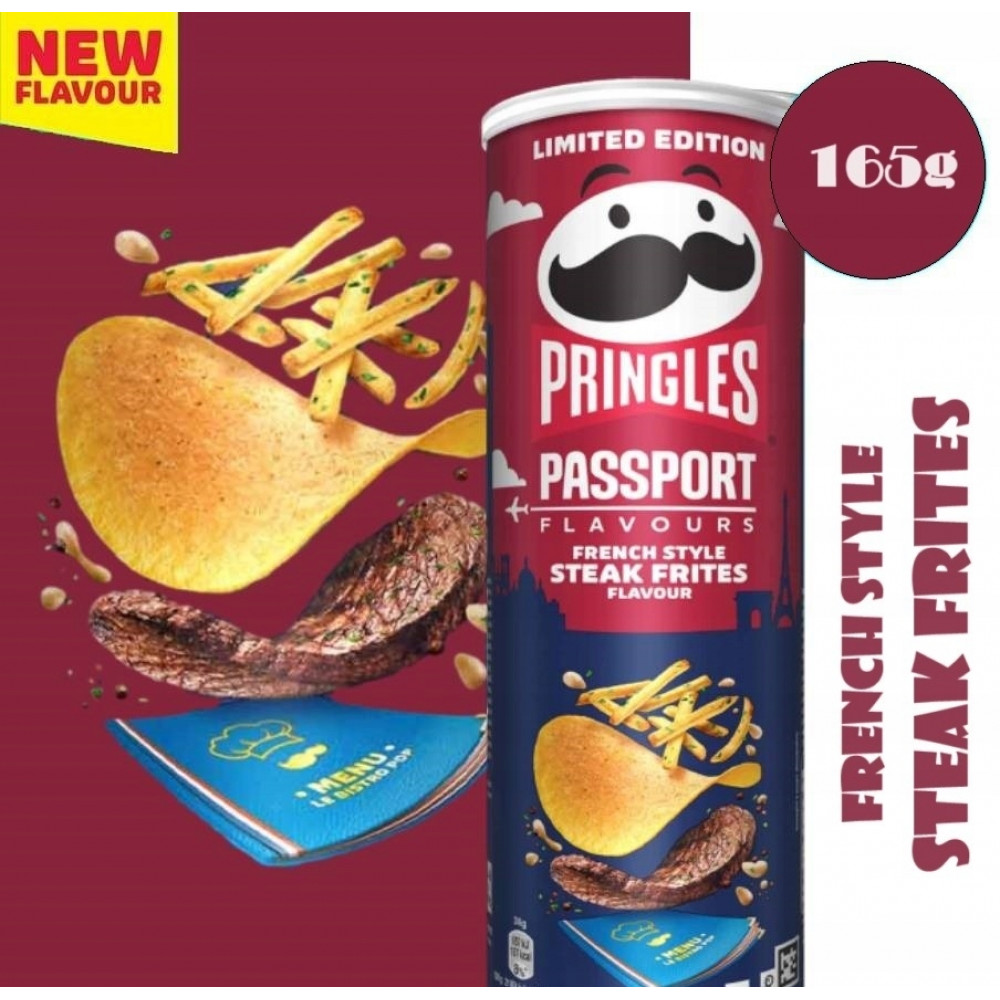 Чіпси Прінглс Pasport Steak Frites 165г