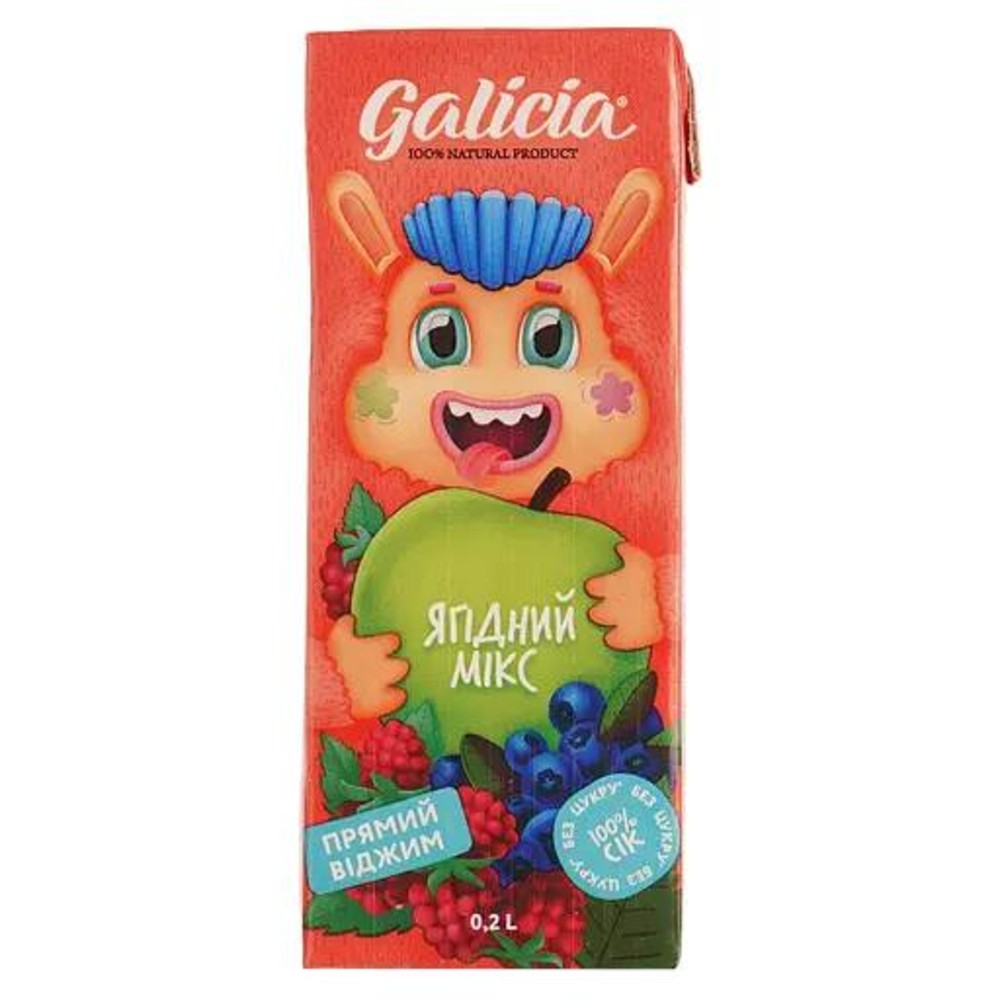 Сік ягідний мікс (Галіція) 0,2л.