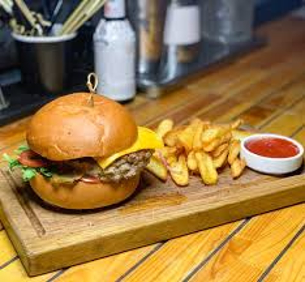 Бургер меню 3 (бургер з беконом, діпи, пепсі)