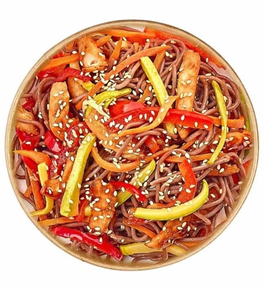 Соба з лососем