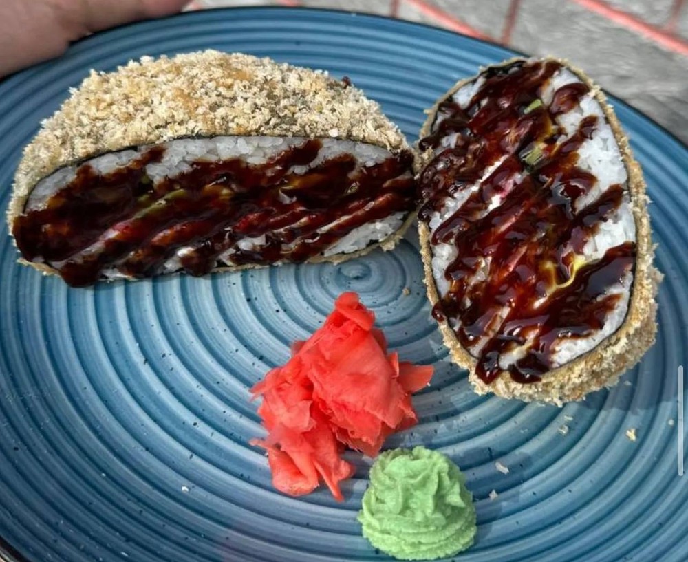 Суші-бургер з сніжним крабом