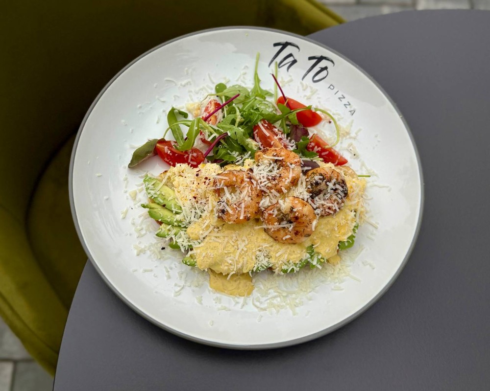 Скрембл з креветками