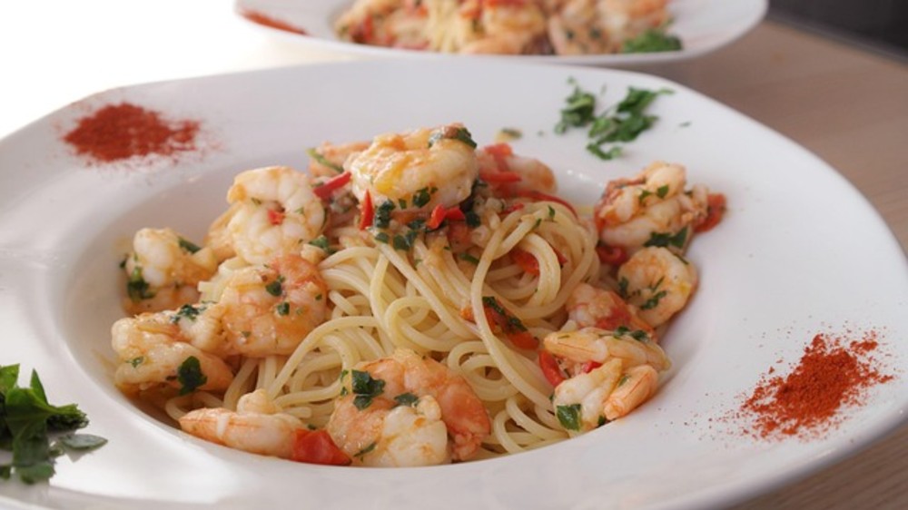 "Garlic Pepper Prawns