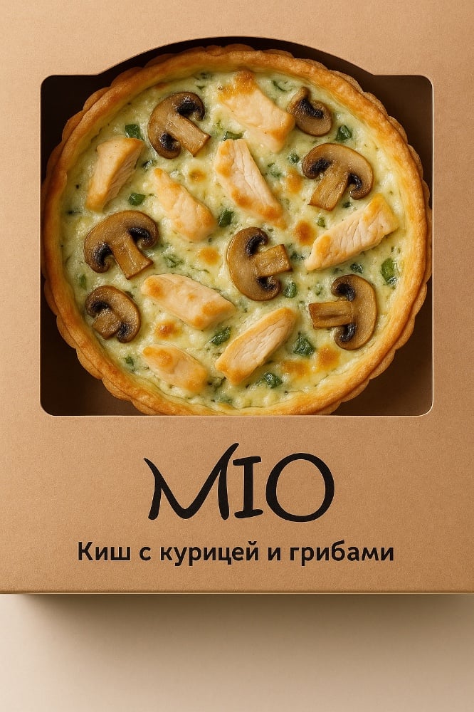 Пирог с курицей и грибами