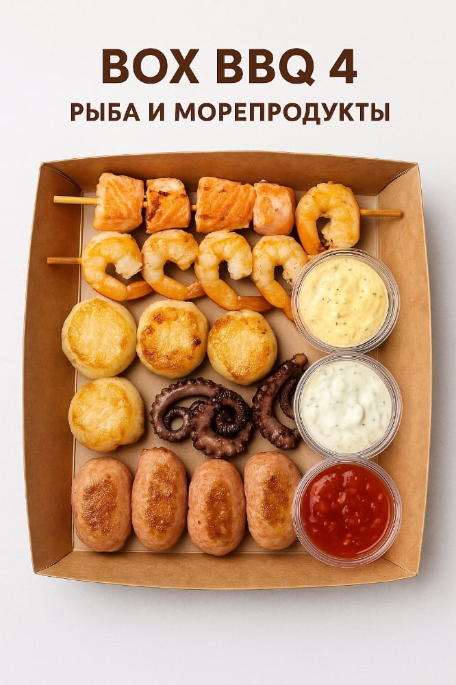 Бокс BBQ 4 рыба и морепродукты