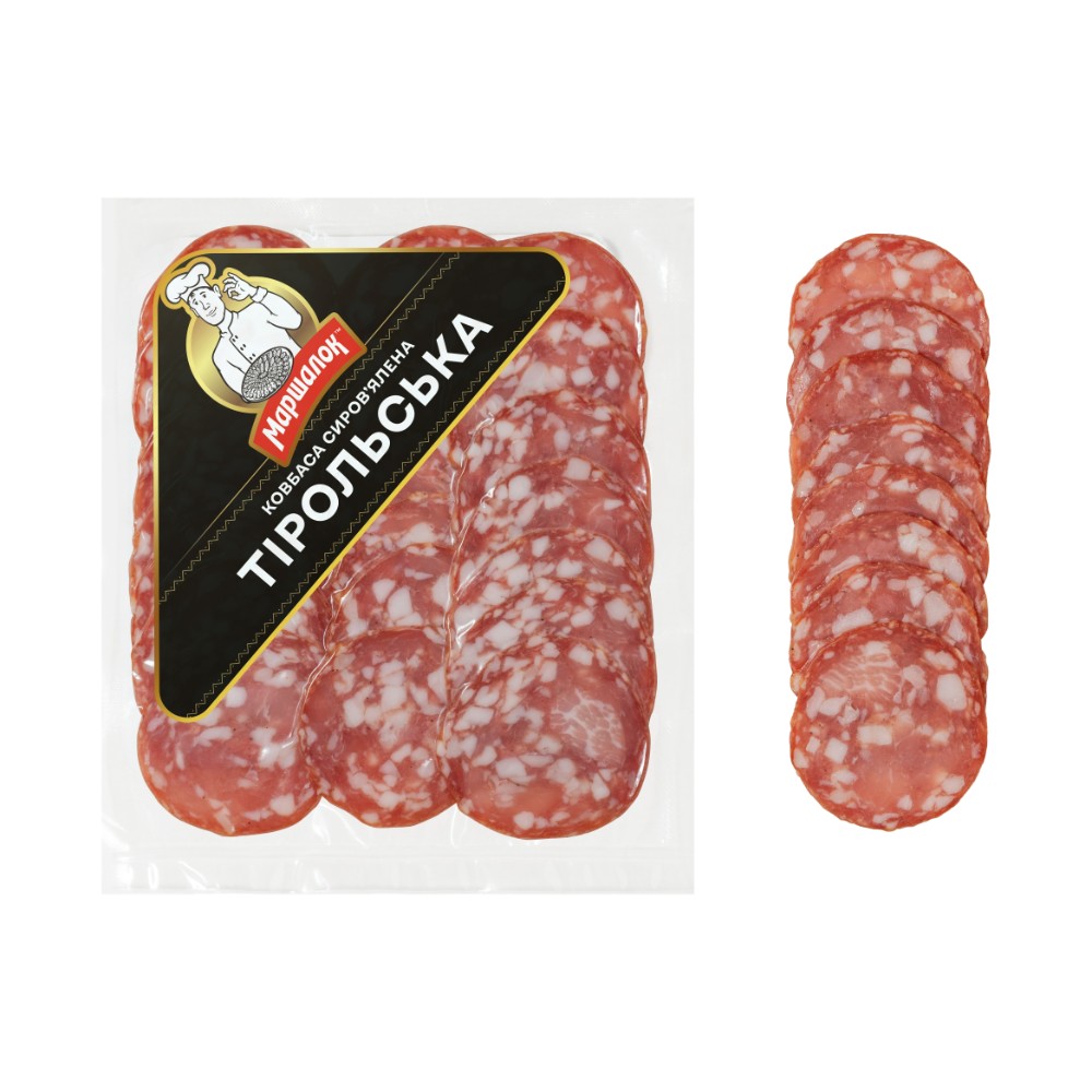 Ковбаса "Тірольська" с/в в/г нарізка