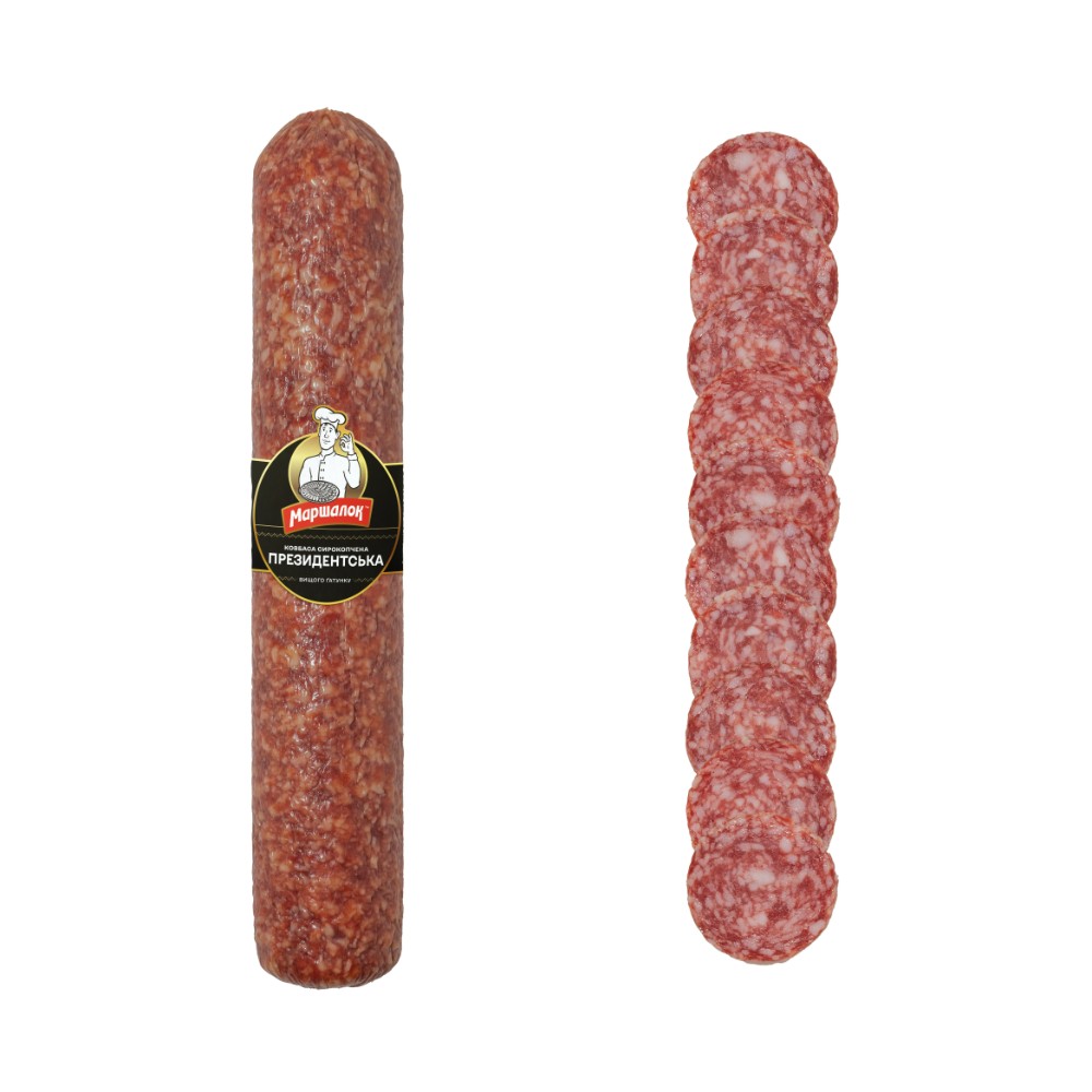Ковбаса «Президентська» сирокопчена в/г