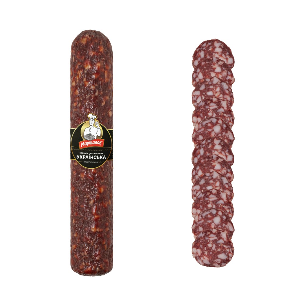 Ковбаса «Українська» сирокопчена в/г
