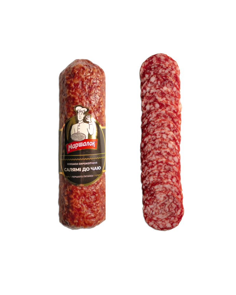 Ковбаса «Салямі до чаю» сирокопчена 1/г