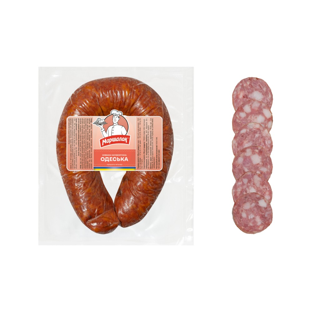 Ковбаса «Одеська» напівкопчена 1/г н/о
