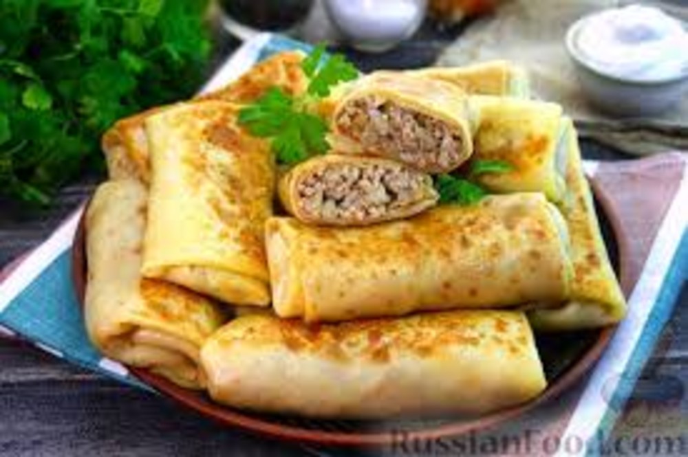Блинчики с мясом