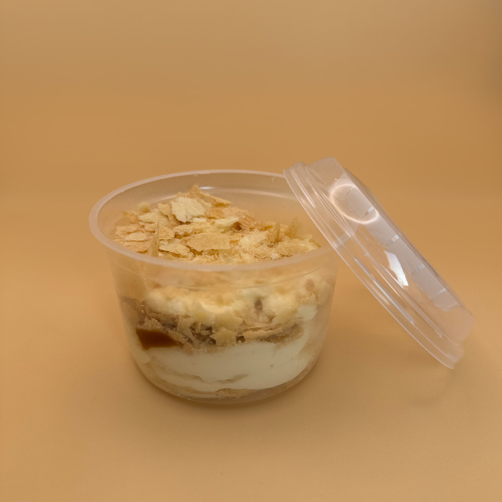 Десерт Наполеон з карамеллю в стакані, 125г