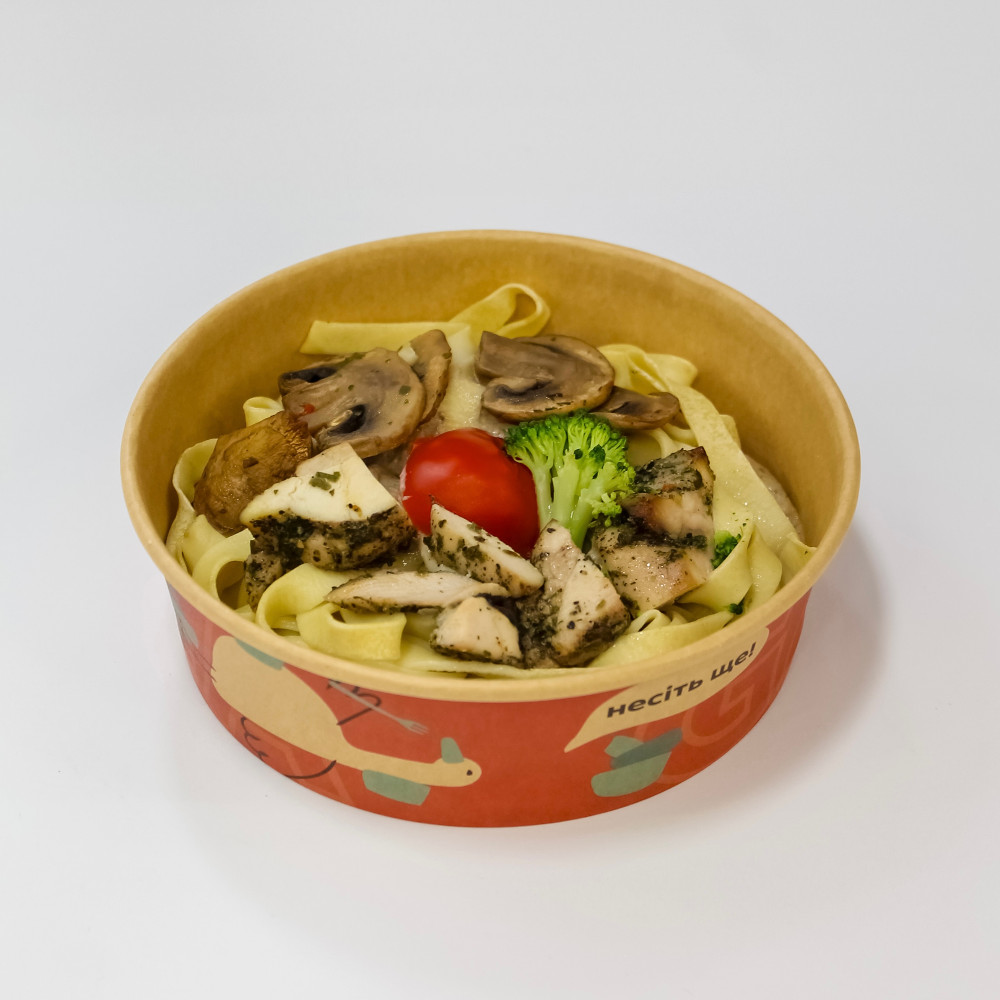 Тельятело Поло Е Порчіні (Паста з куркою та грибами), 250г