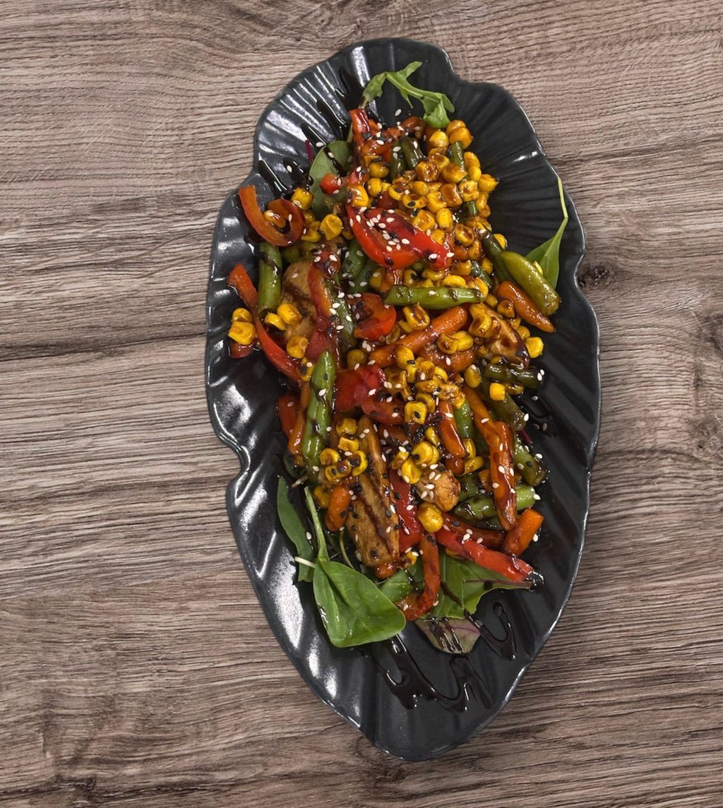 Теплий салат з куркою 260г