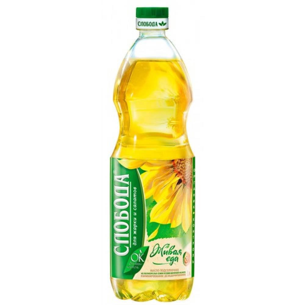 Масло подсолнечное Слобода 1л