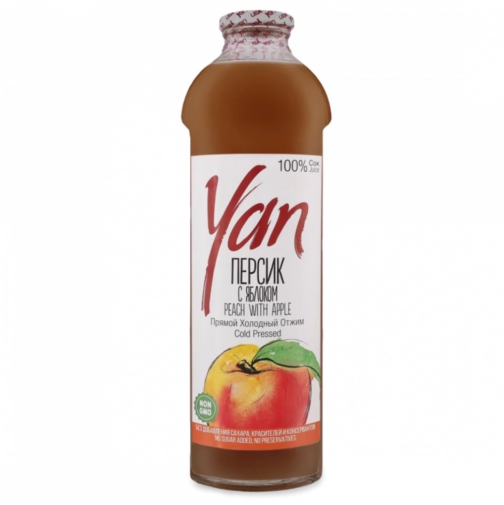 Персик с яблоком сок YAN 930ml
